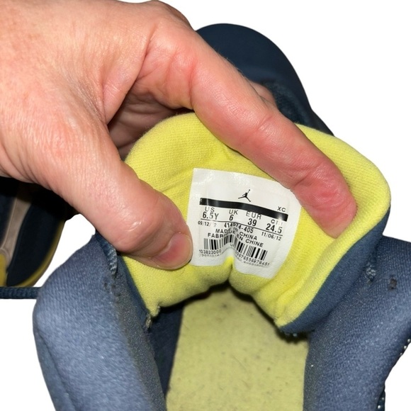 Air Jordan 13 Size 6.5Y Retro Squadron Blue Basketball Shoes Style # 414574-405 - Picture 5 of 7